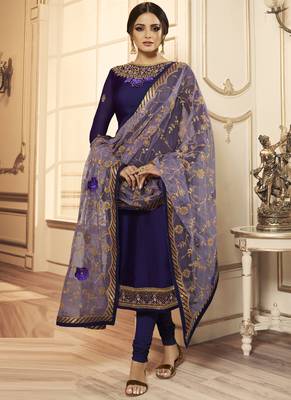 Purple Georgette Pakistani Salwar Kameez 4