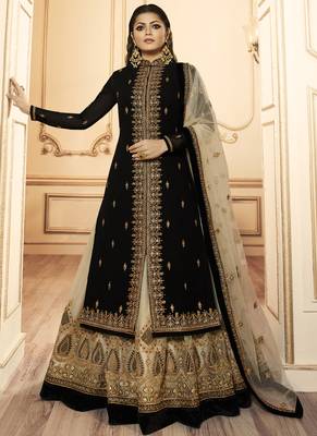 Black Georgette Pakistani Salwar Kameez 2