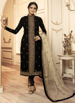 Black Georgette Pakistani Salwar Kameez 4
