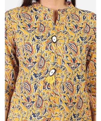 Multicolor Cotton Kurti With Chinese Neck 5