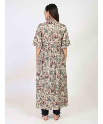 Multicolor Long Printed Gown 5