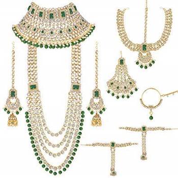 Green emerald  necklace-sets 1