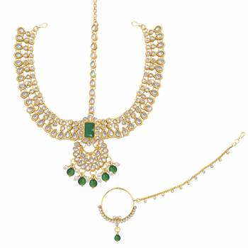 Green emerald  necklace-sets 3