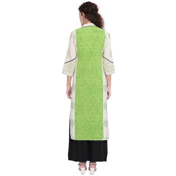 Green printed cotton kurtas-and-kurtis 2