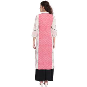 Pink printed cotton kurtas-and-kurtis 2