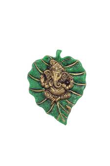 Lord Ganesha on Green Leaf