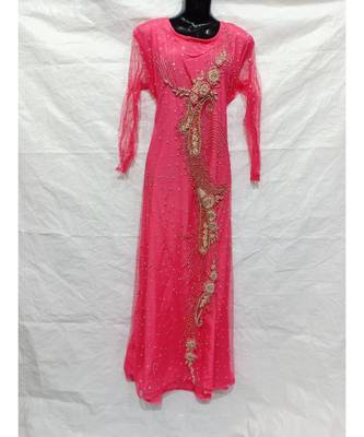Red Color Hand Embroidery Kaftan 1