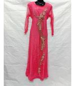 Red Color Hand Embroidery Kaftan