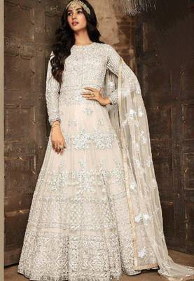 Off-white embroidered santoon salwar 1