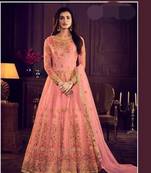 Orange embroidered santoon salwar