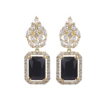 Black Cubic Zirconia Necklace Sets 2