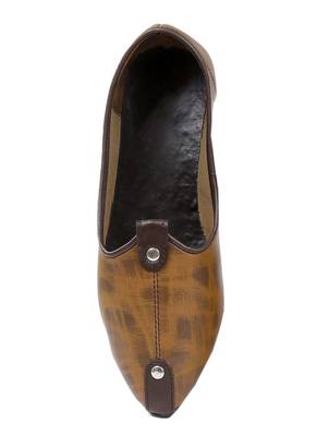  Casual Ethnic Brown Juttis Shoes For Men 4