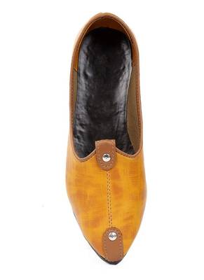  Casual Ethnic Tan Juttis Shoes For Men 4