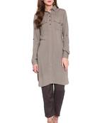 Grey printed rayon salwar