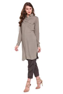 Grey printed rayon salwar 2
