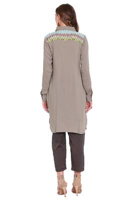 Grey printed rayon salwar 4