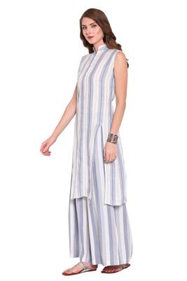 White printed viscose salwar 2