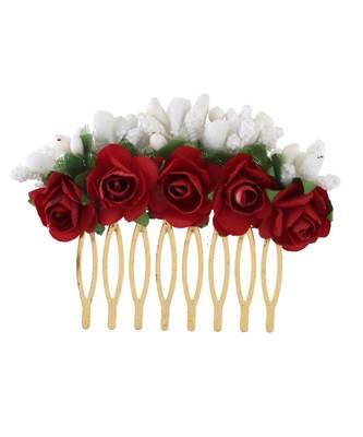Beautiful Flower Hair Comb Pin 1