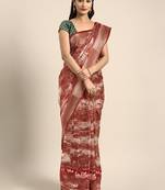 red woven Designer Kanchipuram Silk Saree