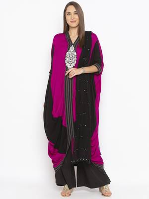 Pink Embroidered Cotton Salwar 1