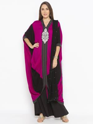 Pink Embroidered Cotton Salwar 2