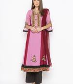 Light Pink Embroidered Georgette Salwar