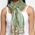 Dark Green & Multicolor Striped Acrylic Stole