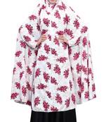 Printed Viscose Lycra Chaderi Abaya Burqa For Women (Pink)
