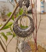 Silver jhumkas