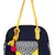 Anekaant Floral Canvas Shoulder Bag Navy & Yellow