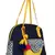Anekaant Floral Canvas Shoulder Bag Navy & Yellow