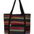 Anekaant Striped Women's Shopping Bag Black & Multi