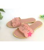 Pink Leather Daddy's Lill Girl Flats Footwear