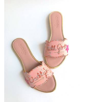 Pink Leather Daddy's Lill Girl Flats Footwear 3