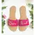 pink leather Drama Queen  flats footwear
