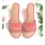 pink leather Birthday Queen  flats footwear