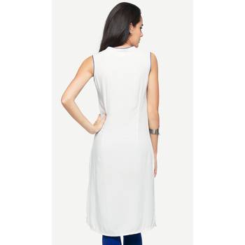 White printed rayon kurtas-and-kurtis 3