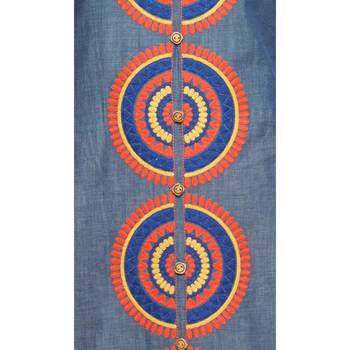 Blue embroidered denim kurtas-and-kurtis 4