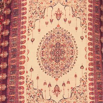 Beige printed rayon kurtas-and-kurtis 3