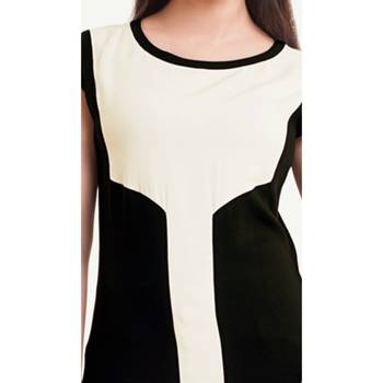 Black plain rayon kurtas-and-kurtis 3