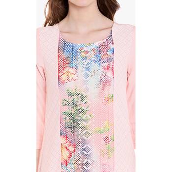 Peach printed rayon kurtas-and-kurtis 4