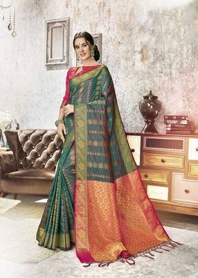 Designer Kanjeevaram Art Silk Saree 1