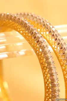 Embellished Diamond Look Single Line Bangles