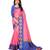 Women's Pink Checkered Chanderi Cotton Zari work Saree