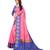 Women's Pink Checkered Chanderi Cotton Zari work Saree