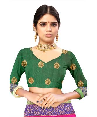 Women's Pink Traditional Banarasi Art Silk Zari work Saree 5