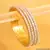 Embellished Diamond Look Single Line Gold Bangles