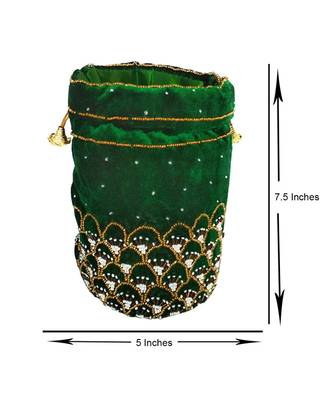 Women's Handcrafted Bridal Potli Bag 4