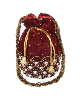 Women's Handcrafted Bridal Potli Bag 1