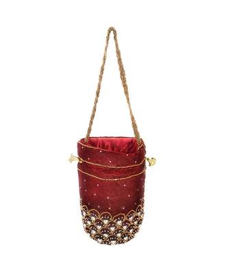 Women's Handcrafted Bridal Potli Bag 2